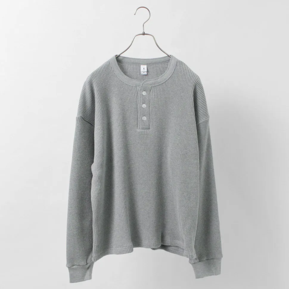 MOC T / Heavy Neon Waffle Henry Neck Pullover