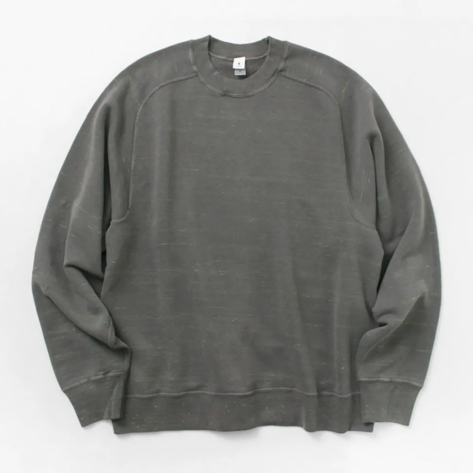 MOC T / Neon Script Loopwheel Overdyed Raglan Long Sleeve Sweatshirt
