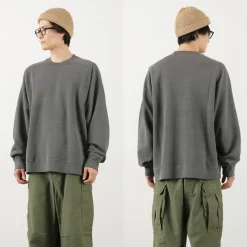 MOC T / Neon Script Loopwheel Overdyed Raglan Long Sleeve Sweatshirt