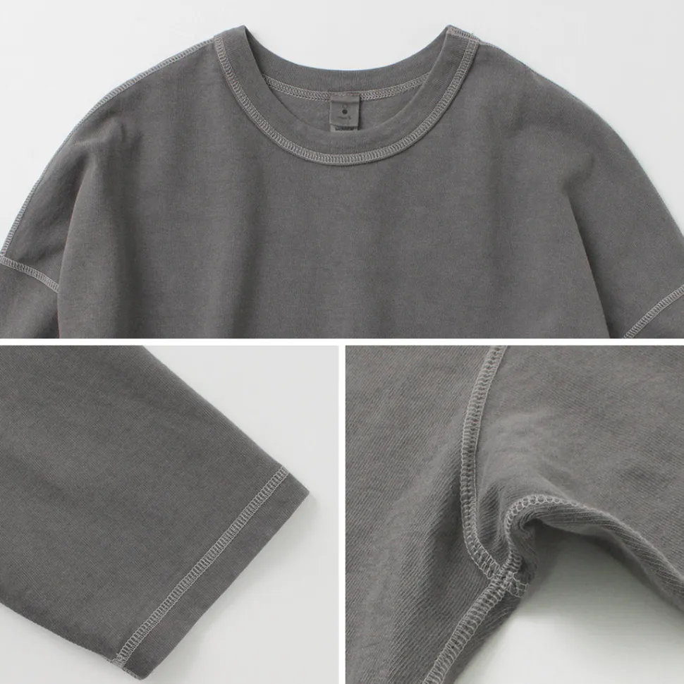 MOC T / Plating Jersey Crew Neck Long Sleeve Big Tee
