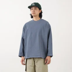 MOC T / Plating Jersey Crew Neck Long Sleeve Big Tee