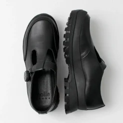 MOLLE SHOES / Free Rock T-Strap Leather Shoes