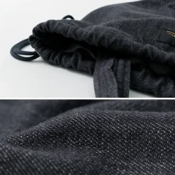 NAPRON / 8oz non-faded Shin denim Patient bag medium 13L