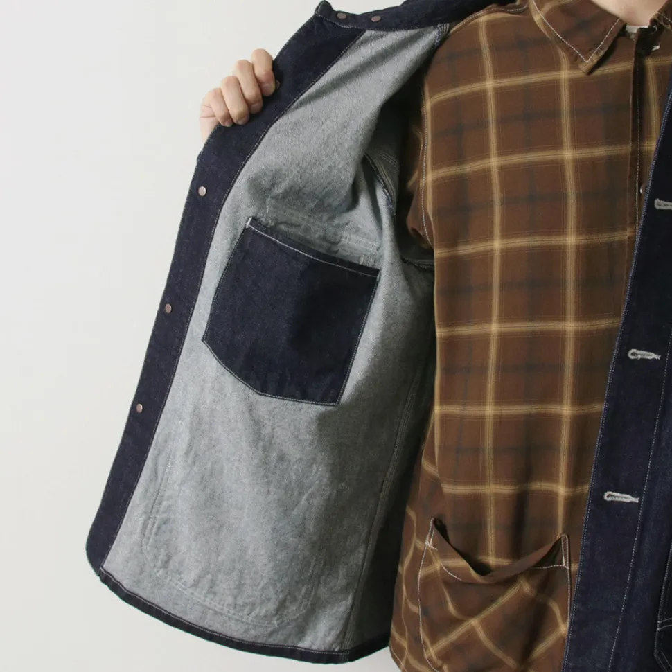 ORDINARY FITS / Denim coverall jacket one-wash