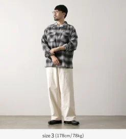 ORDINARY FITS / James Fatigue Back Satin