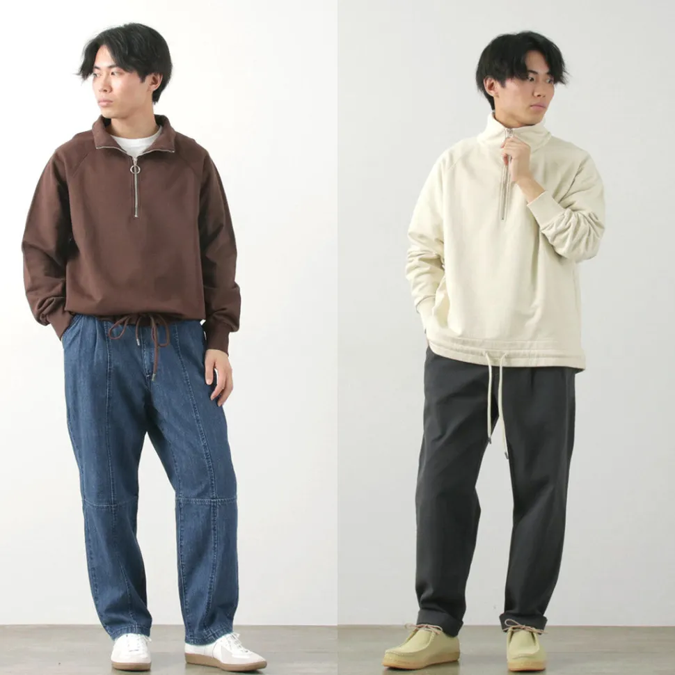 PARAGES / Battle Half Zip Sweatshirt