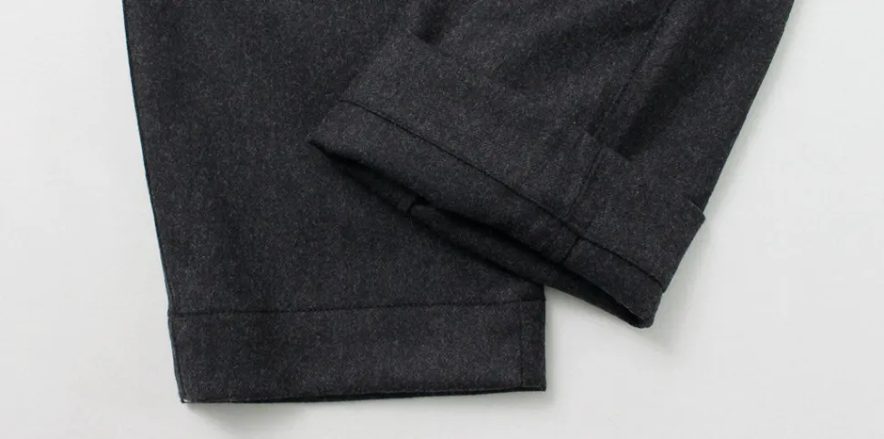 PARAGES / Double Pleats Wool Pants