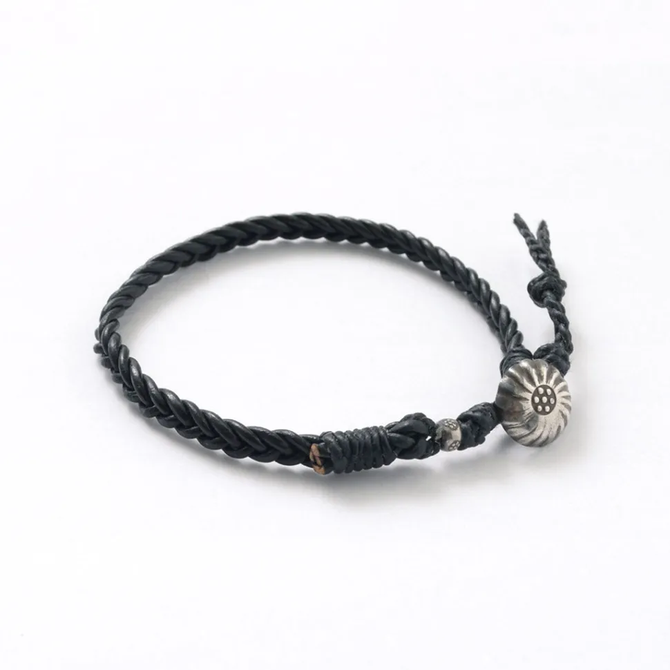 PHADUA / Braided 1.5mm Leather Anklet
