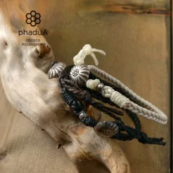 PHADUA / Braided 1.5mm Leather Anklet