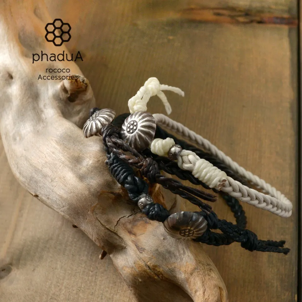 PHADUA / Braided 1.5mm Leather Anklet