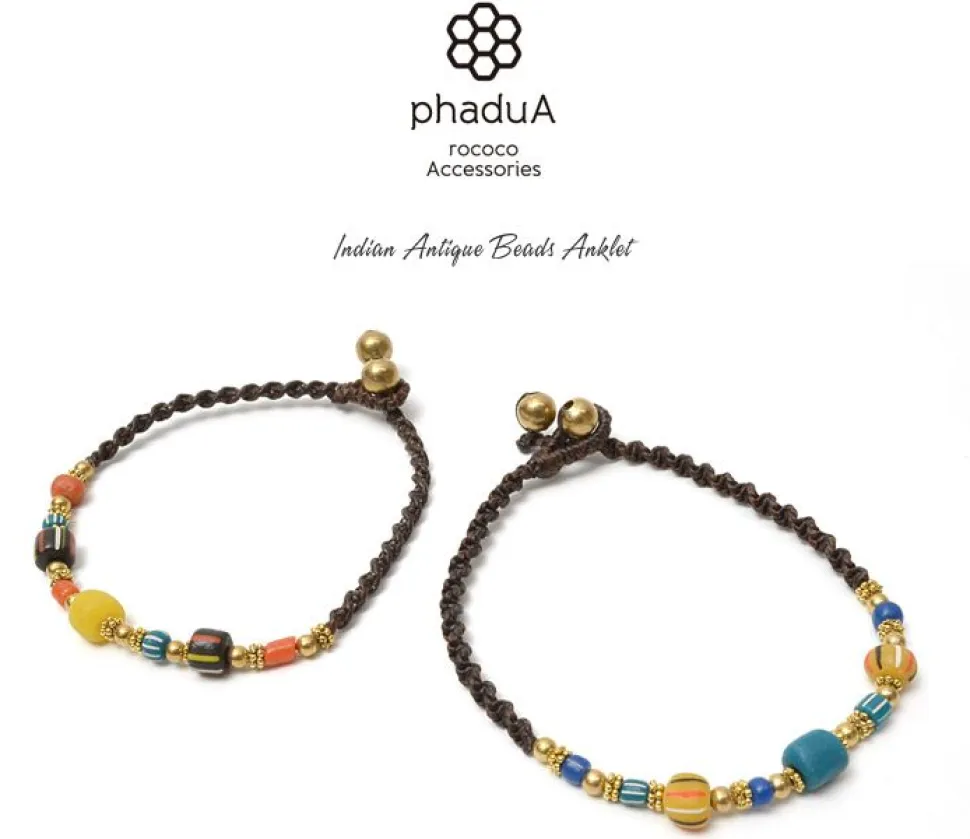 PHADUA / Indian Antique Beaded Anklet