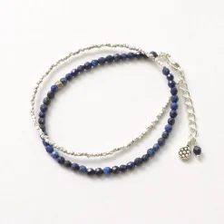 PHADUA / Lapis Lazuli W-Wrap Bracelet