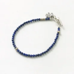 PHADUA / Lapis (3mm) Cut Bead Bracelet
