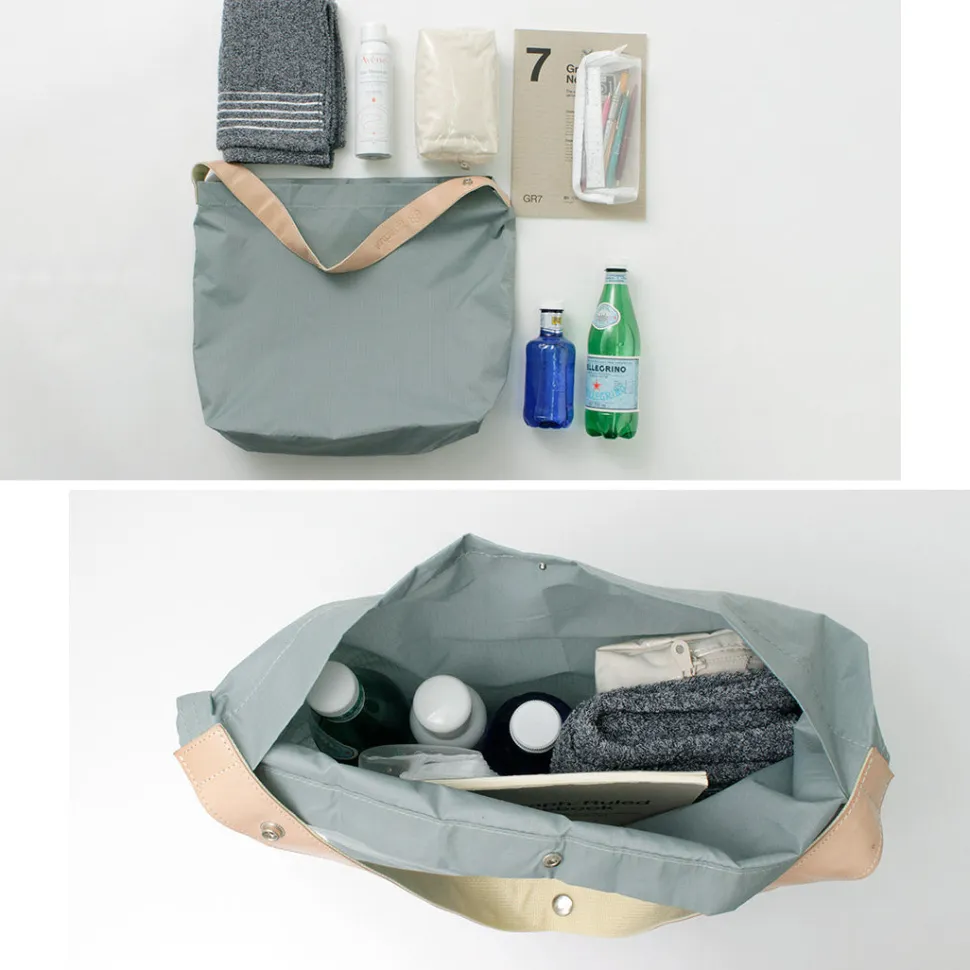 PHADUA / Ripstop Nylon Leather Sack/Shoulder Bag