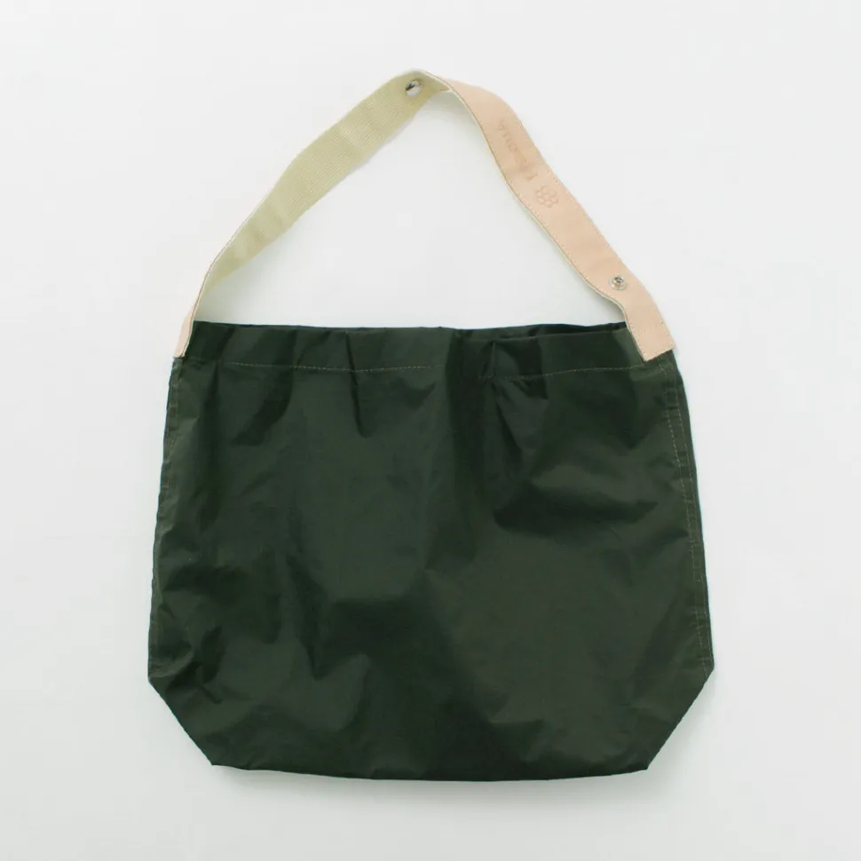 PHADUA / Ripstop Nylon Leather Sack/Shoulder Bag