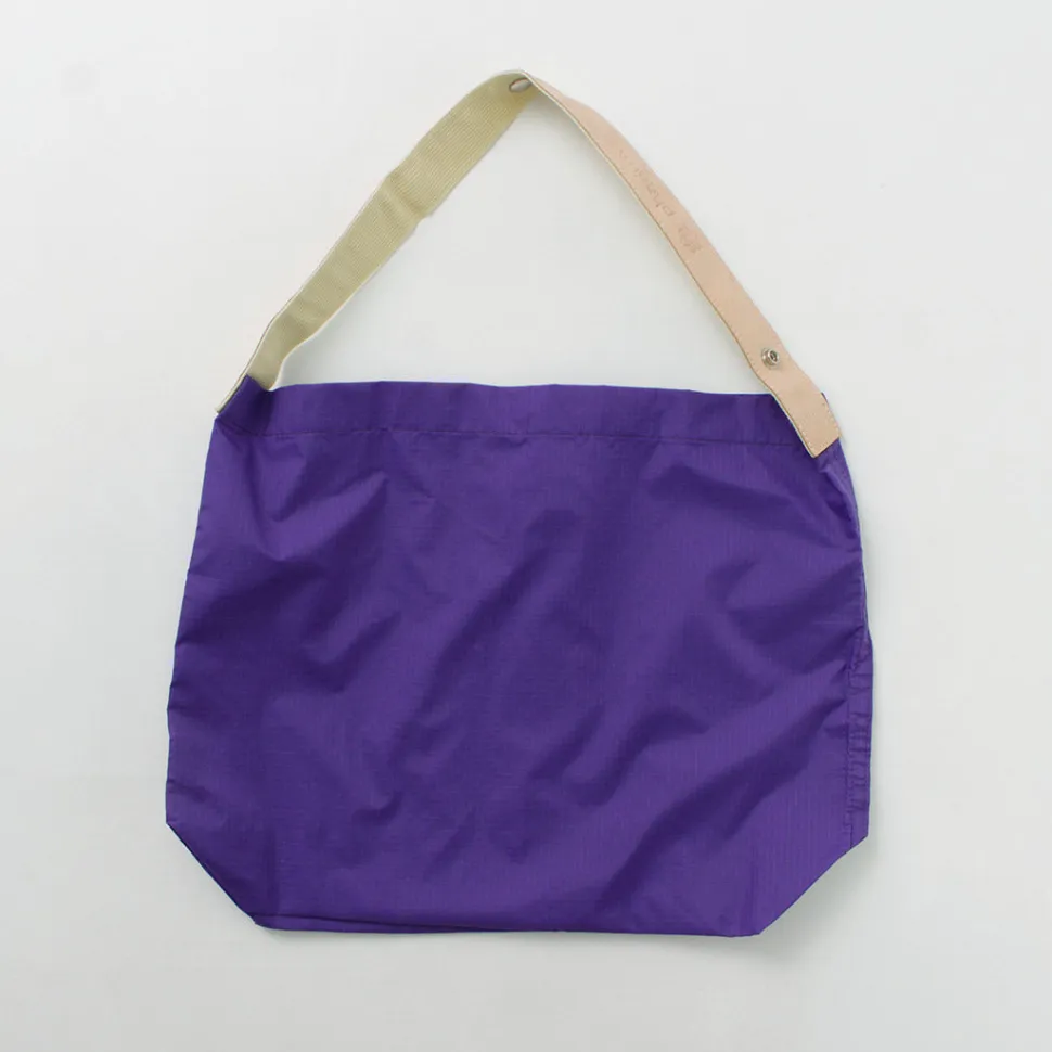 PHADUA / Ripstop Nylon Leather Sack/Shoulder Bag
