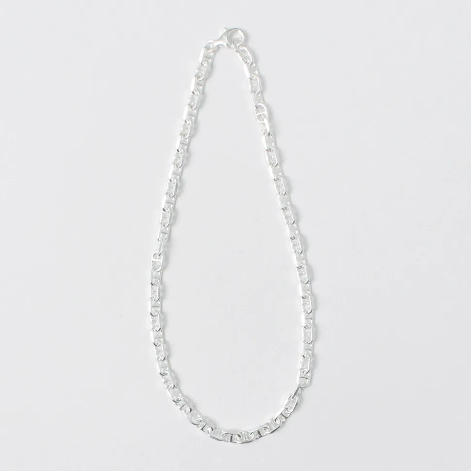 PHADUA / Semi solid anchor chain anklet 925 silver