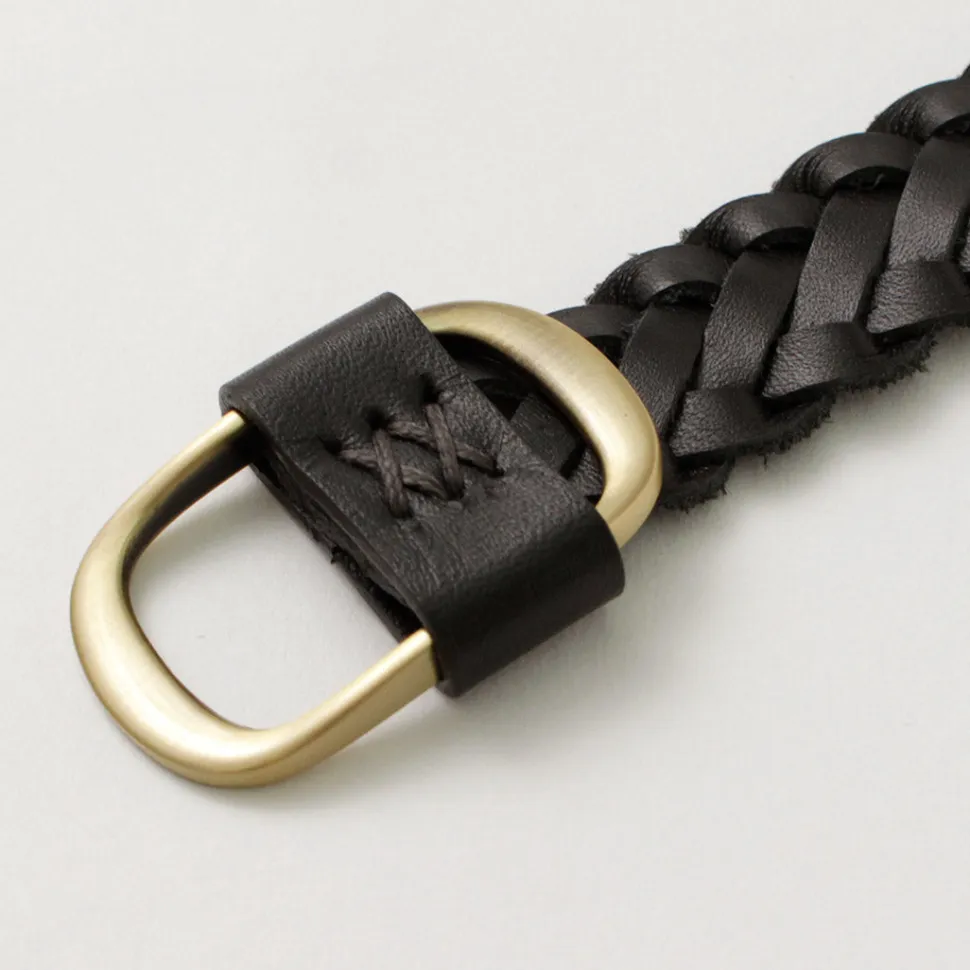 PHADUA / Sizeless Braid Leather Belt