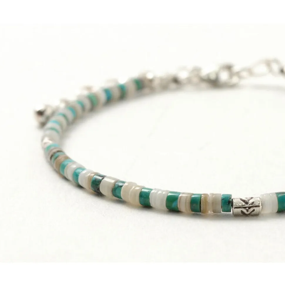 PHADUA / Turquoise and Shell Anklet