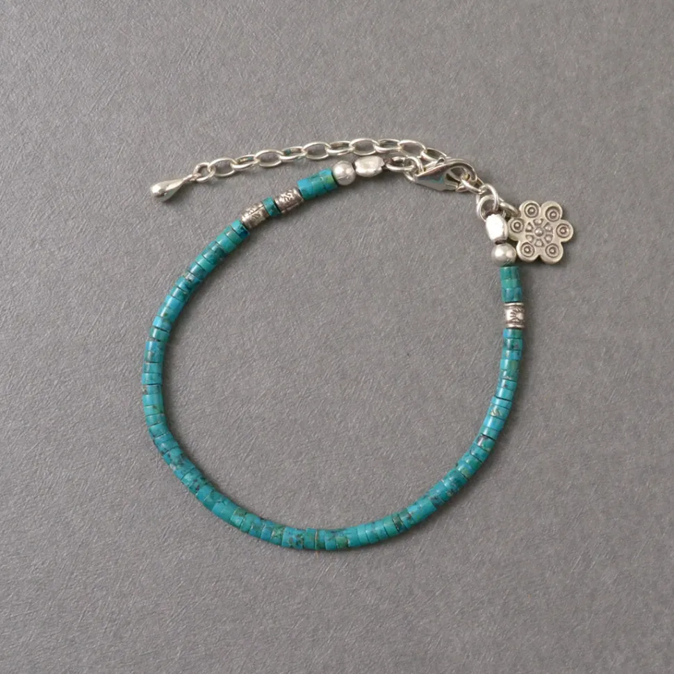 PHADUA / Turquoise Beaded Anklet