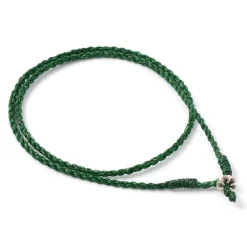 PHADUA / Wax Cord Silver Choker Necklace