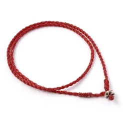 PHADUA / Wax Cord Silver Choker Necklace