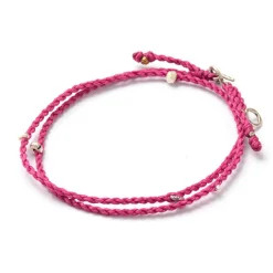 PHADUA / Wax Cord Silver Necklace