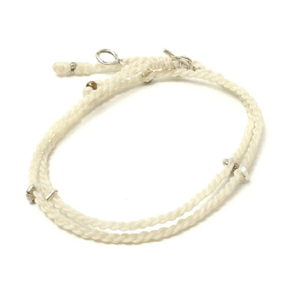 PHADUA / Wax Cord Silver Necklace