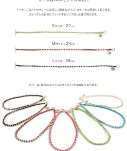 PHADUA / Wax cord silver series anklet