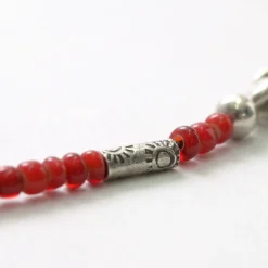 PHADUA / White Heart Antique Beads Necklace