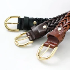 PITTI PELLE / Mesh Leather Belt 30mm width