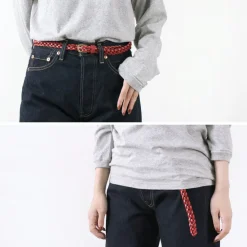 PITTI PELLE / Mesh Leather Belt 15mm width