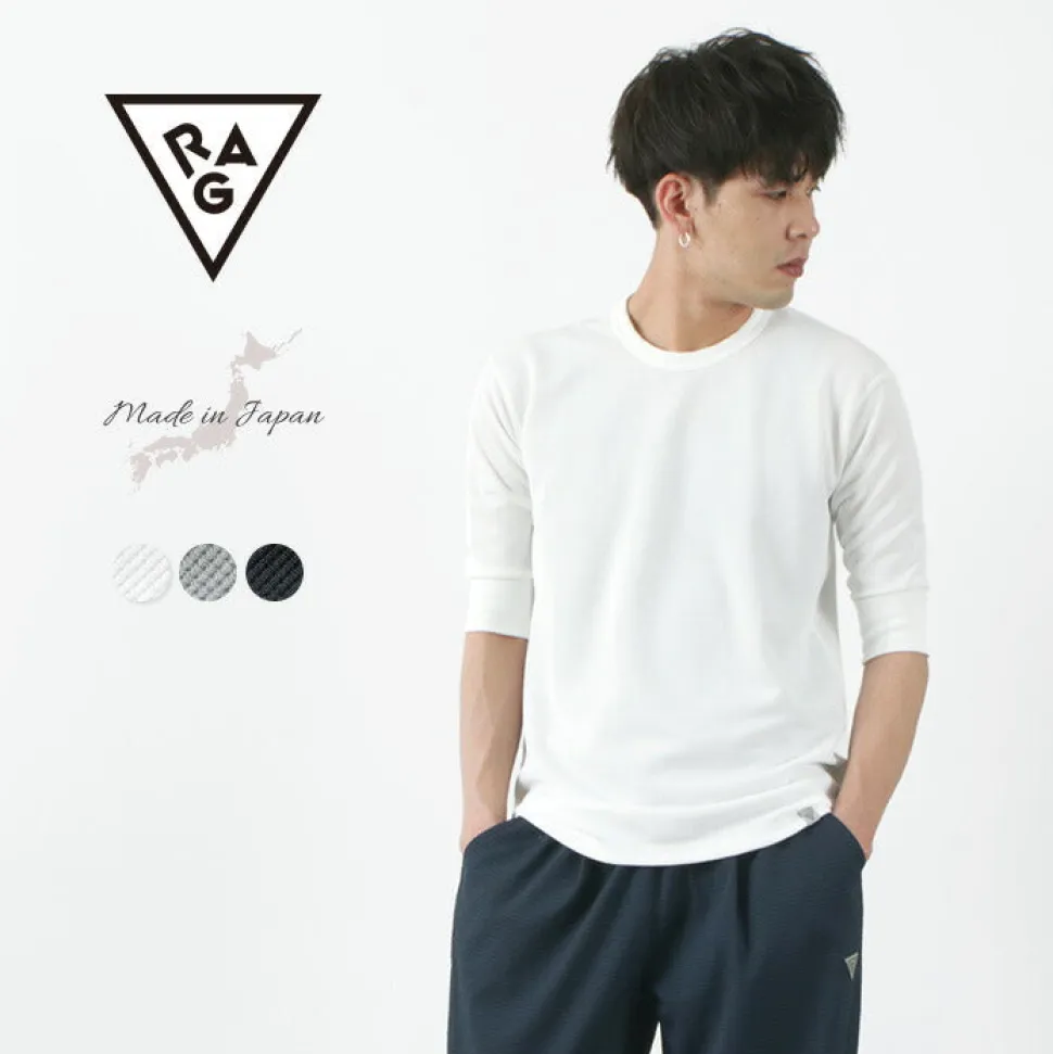 RAG / Quick Dry Waffle Flatseema Half Sleeve T-Shirt