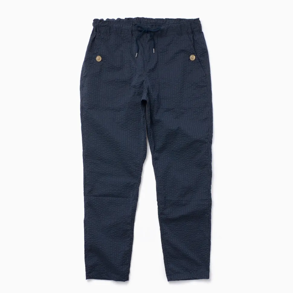 RE MADE IN TOKYO JAPAN / Coded COOLMAX seersucker ankle trousers