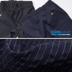 RE MADE IN TOKYO JAPAN / Coded COOLMAX seersucker ankle trousers