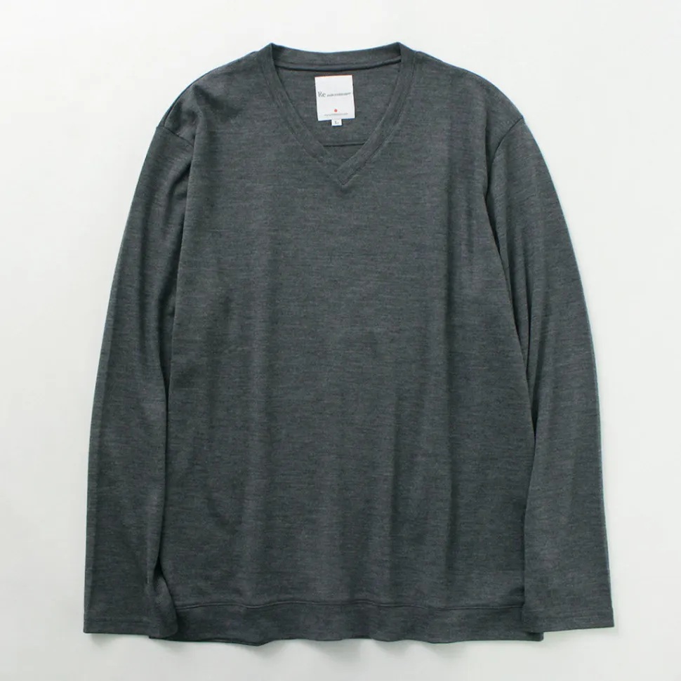 RE MADE IN TOKYO JAPAN / Dress Wool Knit V-Neck