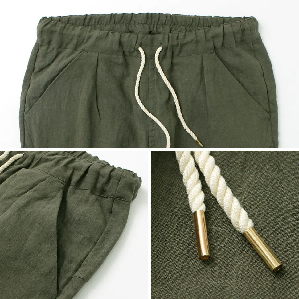 RE MADE IN TOKYO JAPAN / French Linen Tucked Pants