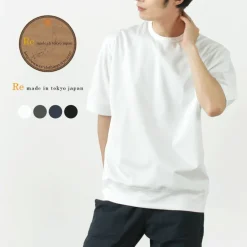 RE MADE IN TOKYO JAPAN / Half Sleeve Wide Dress T-Shirt