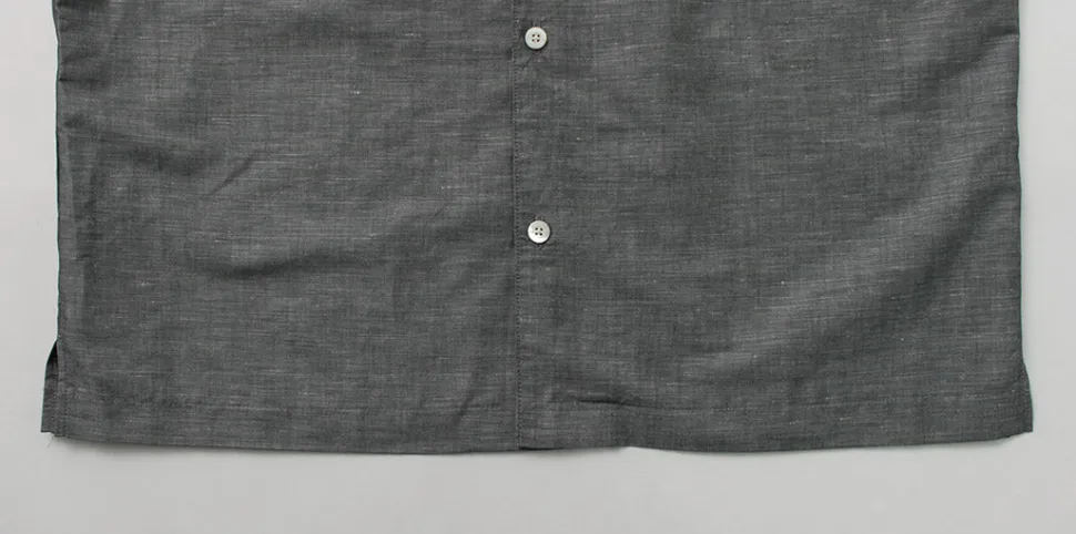 RE MADE IN TOKYO JAPAN / Herdmans Linen Open Collar Shirt