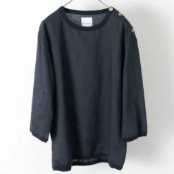 RE MADE IN TOKYO JAPAN / Linen Canvas Button Basque / 7 Minute Sleeve