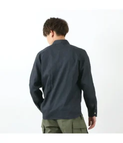 RE MADE IN TOKYO JAPAN / Linen Canvas Split Raglan Shirt