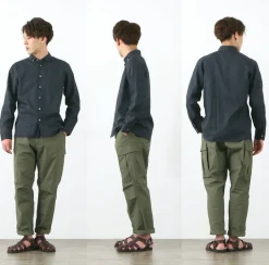 RE MADE IN TOKYO JAPAN / Linen Canvas Split Raglan Shirt