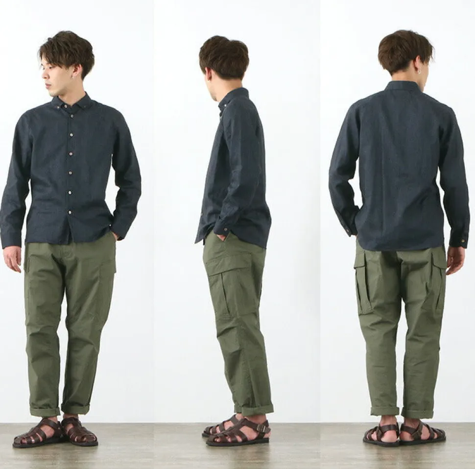 RE MADE IN TOKYO JAPAN / Linen Canvas Split Raglan Shirt
