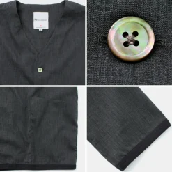 RE MADE IN TOKYO JAPAN / Linen Coolmax Shirt Cardigan