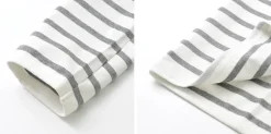 RE MADE IN TOKYO JAPAN / Perfect Inner Giza Cotton Striped Crew Neck L/S T-Shirt