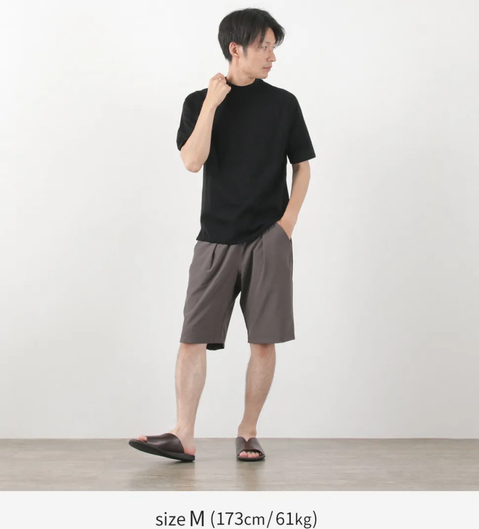 RE MADE IN TOKYO JAPAN / Perfect Inner Giza Mock Neck Half Sleeve T-Shirt
