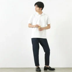 RE MADE IN TOKYO JAPAN / SUVIN GOLD COTTON KNIT SHIRT