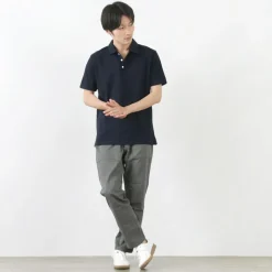 RE MADE IN TOKYO JAPAN / SUVIN GOLD COTTON KNIT SHIRT