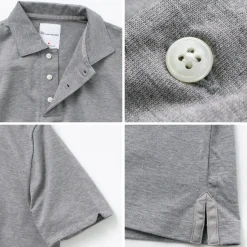 RE MADE IN TOKYO JAPAN / SUVIN GOLD COTTON KNIT SHIRT