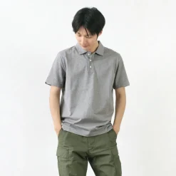 RE MADE IN TOKYO JAPAN / SUVIN GOLD COTTON KNIT SHIRT